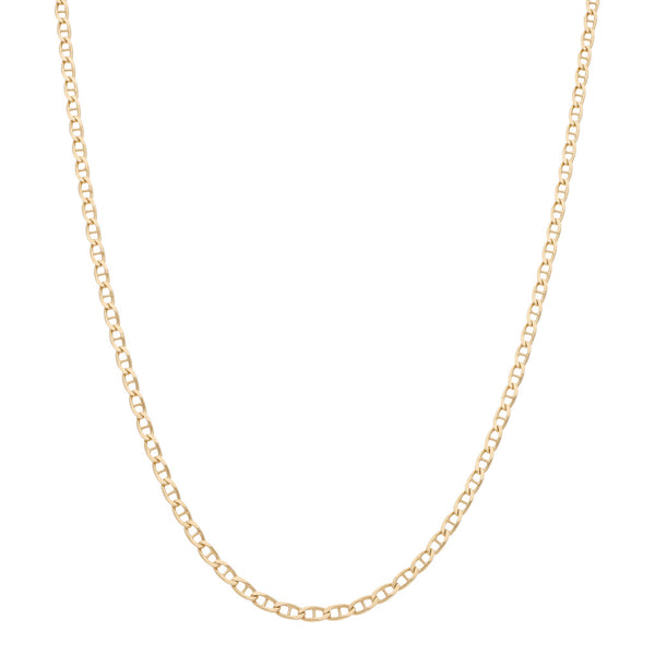 Collar eslabón nudo marino en oro rosa 14 kilates.