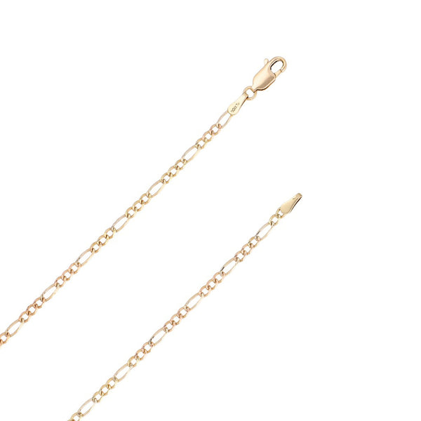 Collar de tres eslabones por uno en oro tres tronos 14 kilates.