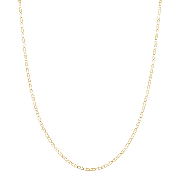 Collar eslabón nudo marino en oro amarillo 14 kilates.