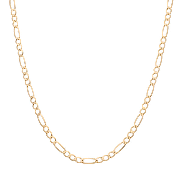 Collar de tres eslabones por uno en oro amarillo 14 kilates.