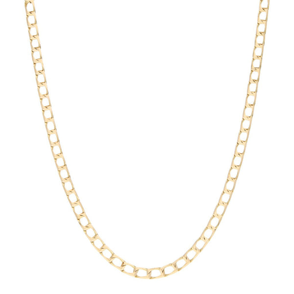 Collar eslabón encontrado en oro amarillo 14 kilates.