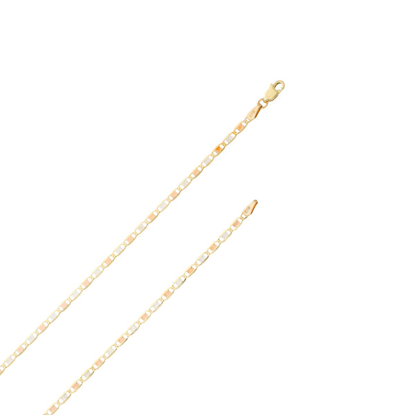 Collar eslabón nudo marino en oro amarillo 14 kilates.