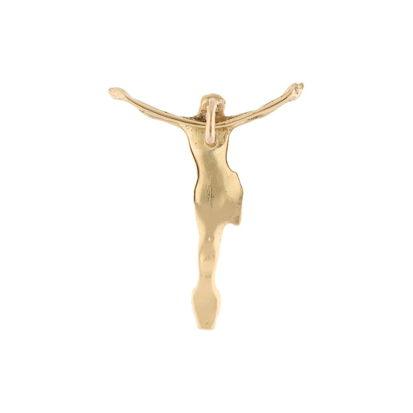 Cristo diseño especial en oro amarillo 14 kilates.