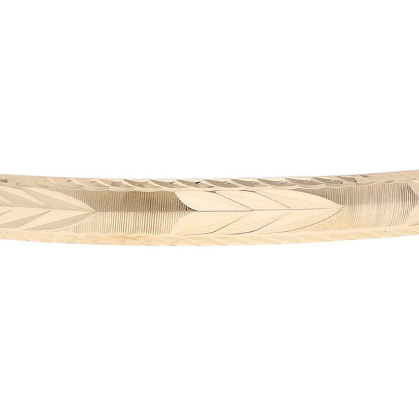 Pulsera de arillo facetado en oro amarillo 14 kilates.