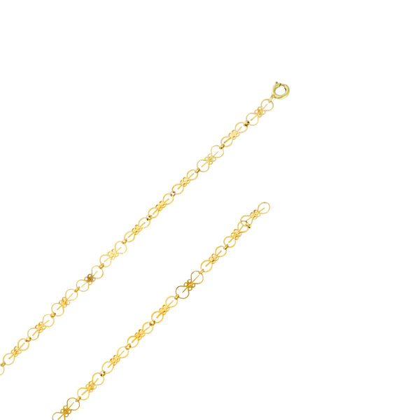 Collar eslabón encontrado en oro amarillo 18 kilates.