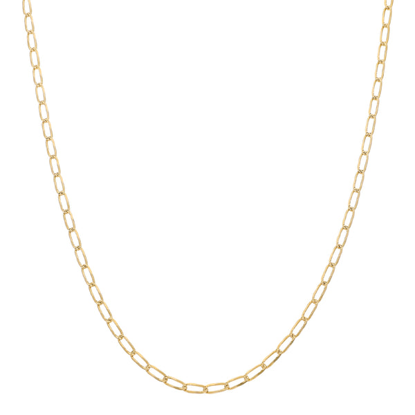 Collar eslabón encontrado en oro amarillo 14 kilates.