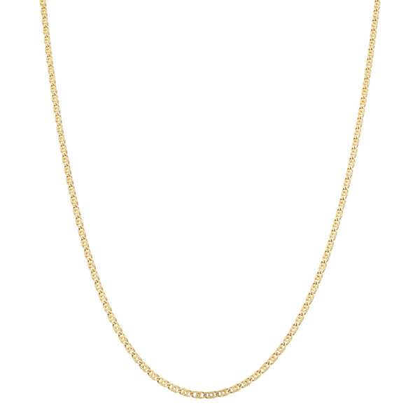 Collar eslabón nudo egipcio en oro amarillo 14 kilates.