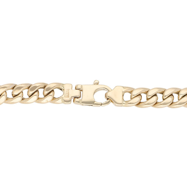 Pulsera eslabón combinado en oro dos tonos 14 kilates.