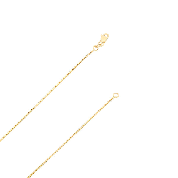 Collar eslabón cuadrado cruzado en oro amarillo 14 kilates.