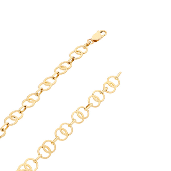 Collar eslabón encontrado en oro amarillo 14 kilates.