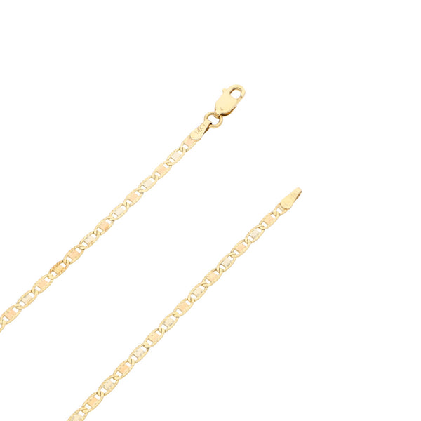Collar nudo marino en oro tres tonos 14 kilates.