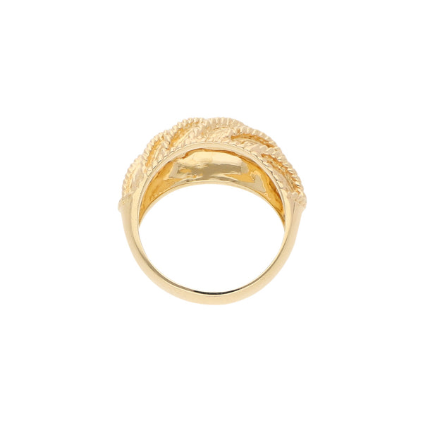 Anillo diseño especial en oro amarillo 14 kilates.