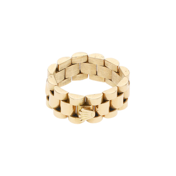 Argolla articulada en oro amarillo 18 kilates.
