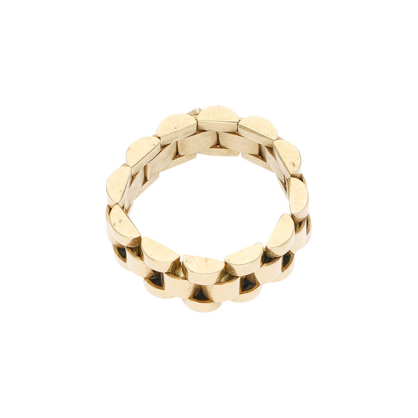 Argolla articulada en oro amarillo 18 kilates.
