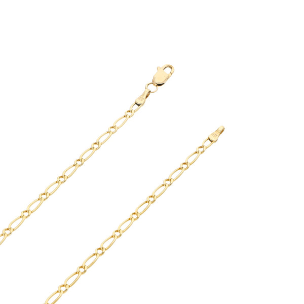 Collar eslabón uno por uno en oro amarillo 14 kilates.