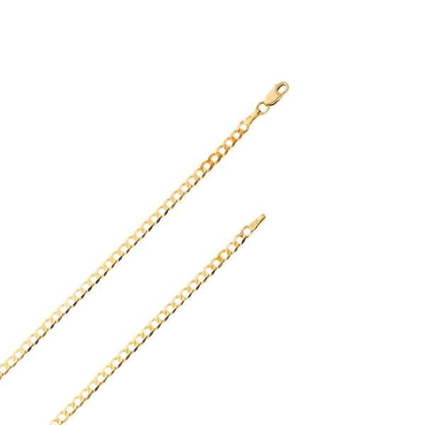 Collar eslabón barbado, arracadas y dije diseño especial con sintéticos motivo San Judas en oro amarillo 14 kilates.