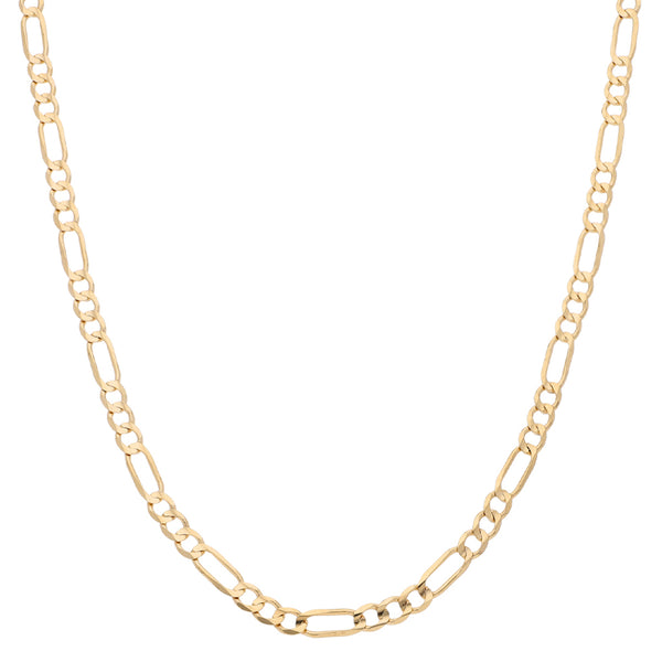 Collar de tres eslabones por uno en oro amarillo 14 kilates.
