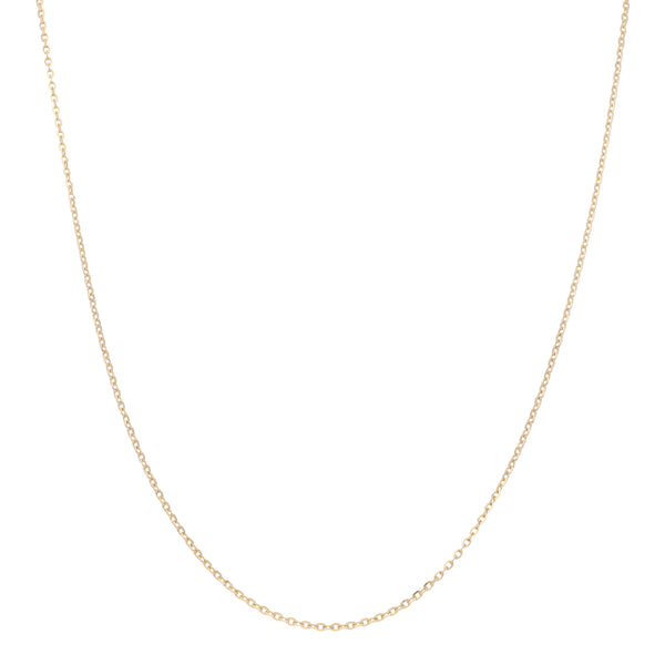 Collar eslabón cruzado en oro amarillo 14 kilates.