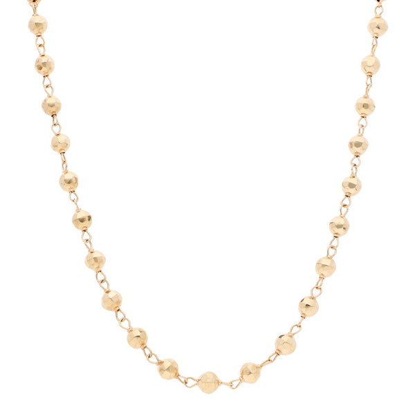Collar eslabón articulado en oro amarillo 14 kilates.