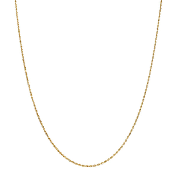Collar eslabón torzal en oro amarillo 14 kilates.