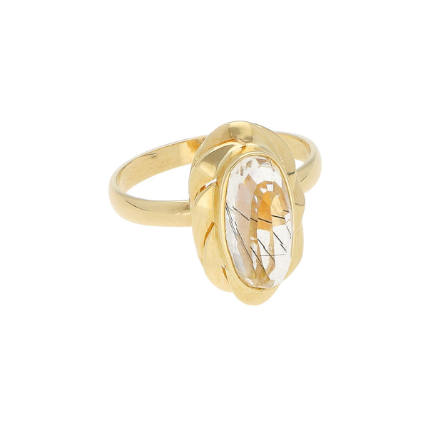 Anillo diseño especial en oro amarillo 14 kilates.