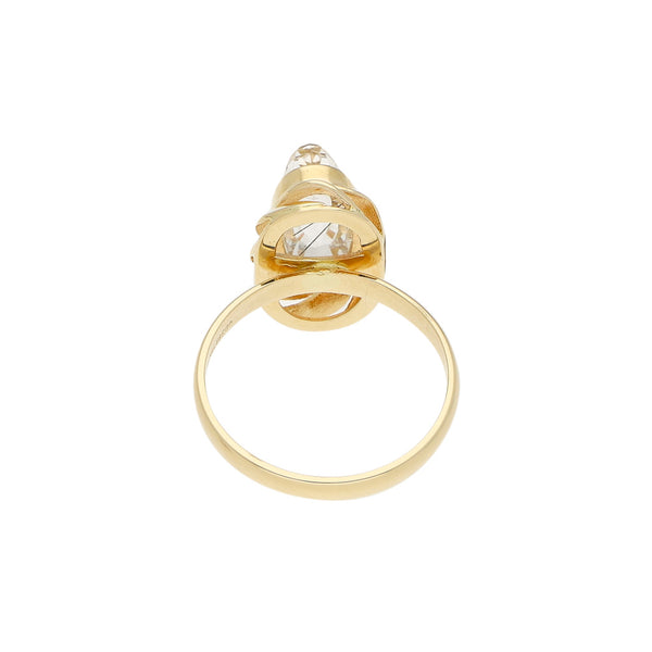 Anillo diseño especial en oro amarillo 14 kilates.