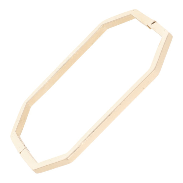 Pulsera de arillo articulada en oro amarillo 14 kilates.