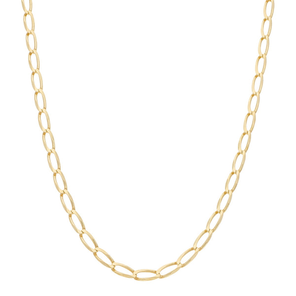 Collar eslabón encontrado en oro amarillo 14 kilates.