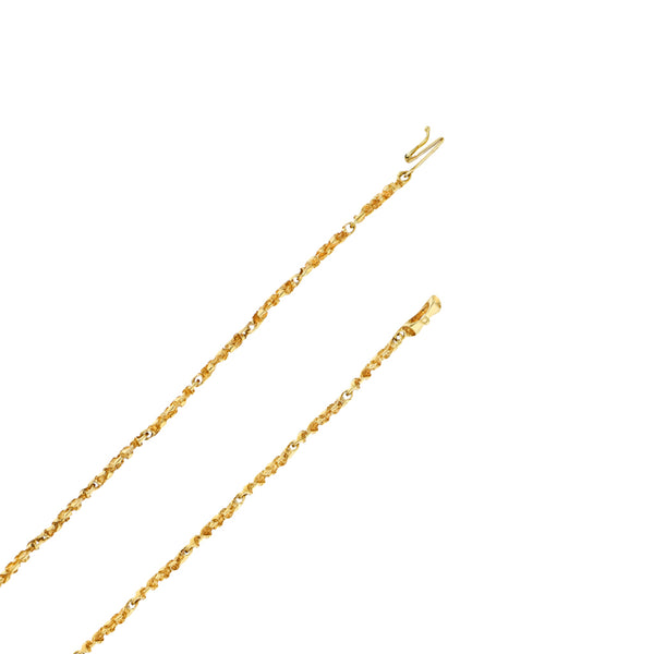 Collar eslabón articulado en oro amarillo 14 kilates.