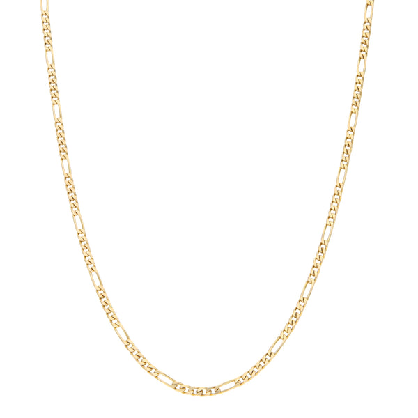Collar de cinco eslabones por uno en oro amarillo 14 kilates.