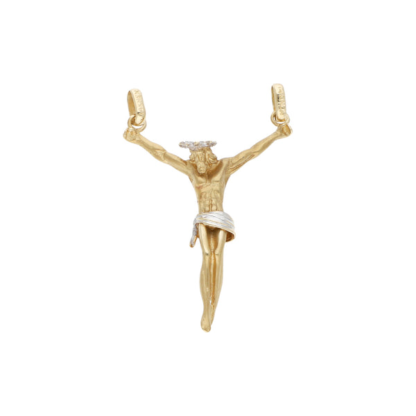 Cristo diseño especial en oro amarillo 14 kilates.
