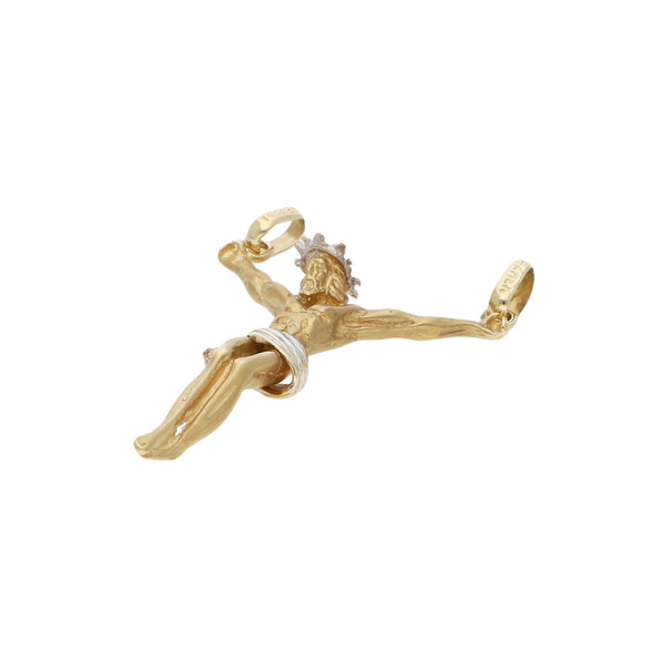 Cristo diseño especial en oro amarillo 14 kilates.