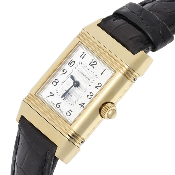 Reloj Jaeger-LeCoultre para dama modelo Reverso caja y broche en oro amarillo 18 kilates.