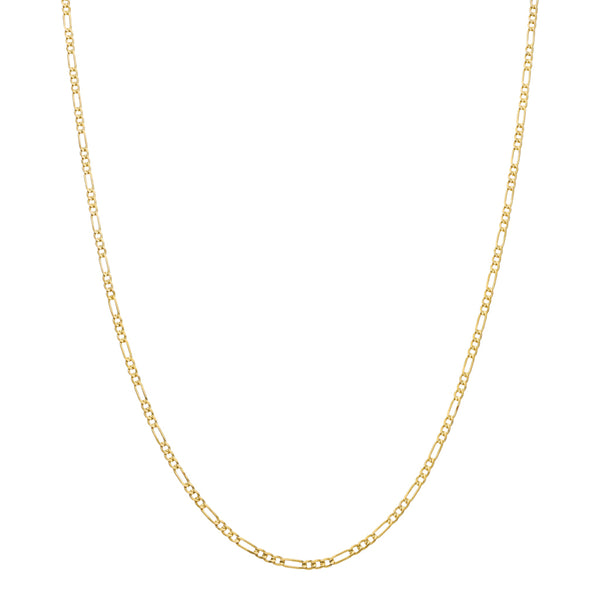 Collar de tres eslabones por uno en oro amarillo 14 kilates.