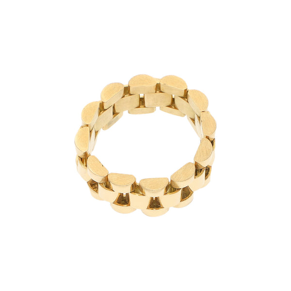 Argolla articulada en oro amarillo 18 kilates.
