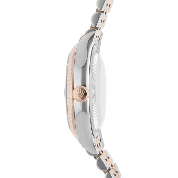Reloj Rolex para caballero modelo Oyster Perpetual DateJust vistas en oro rosa 18 kilates.
