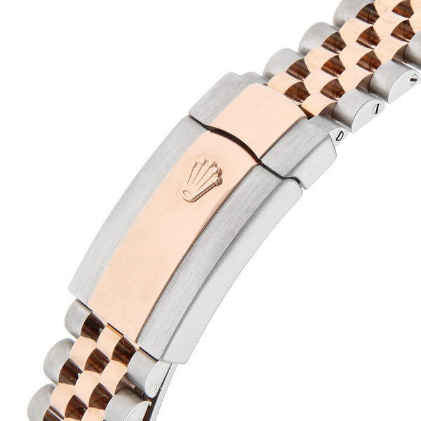 Reloj Rolex para caballero modelo Oyster Perpetual DateJust vistas en oro rosa 18 kilates.