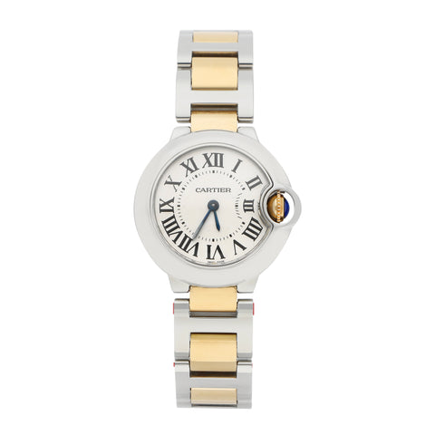 Reloj Cartier para Dama modelo Ballon Bleu vistas en oro amarillo 18 kilates.