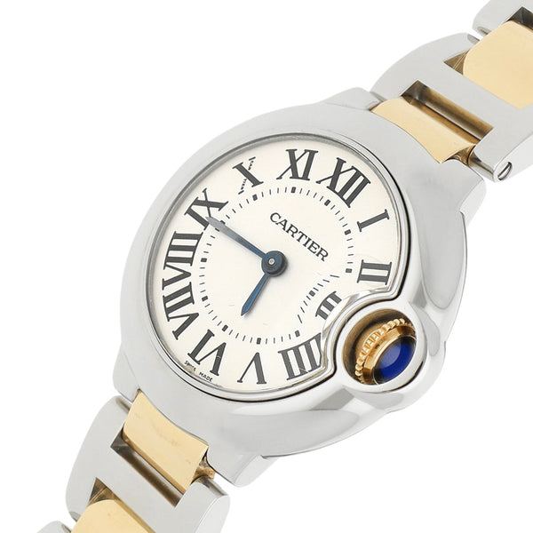 Reloj Cartier para Dama modelo Ballon Bleu vistas en oro amarillo 18 kilates.