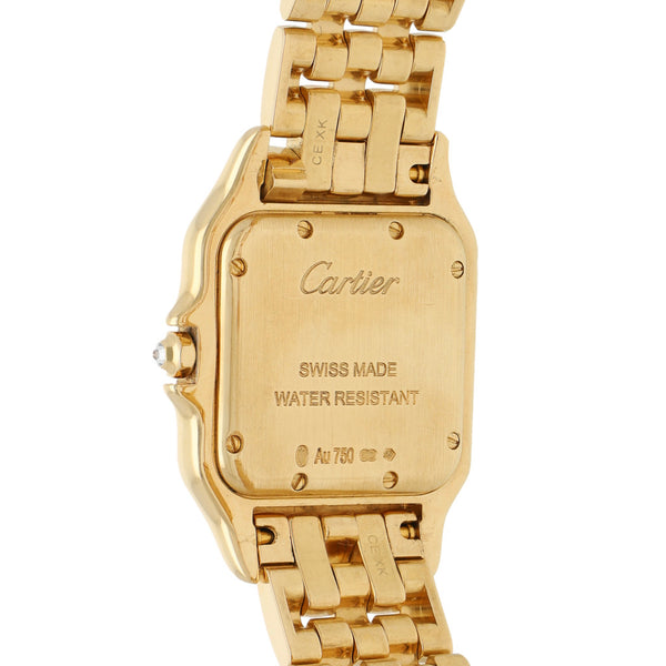 Reloj Cartier para dama modelo Phantére en oro amarillo 18 kilates.