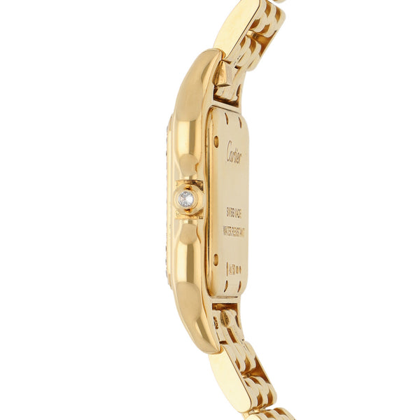 Reloj Cartier para dama modelo Phantére en oro amarillo 18 kilates.