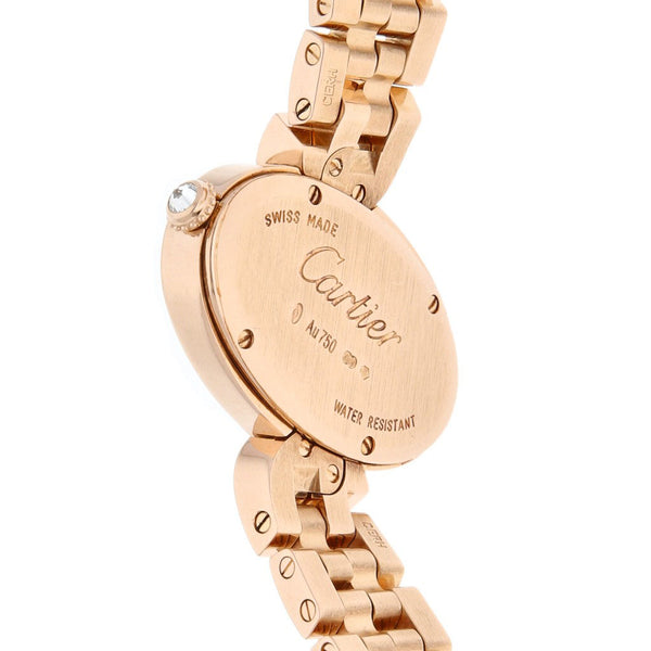 Reloj Cartier para dama modelo Delices en oro rosa 18 kilates.