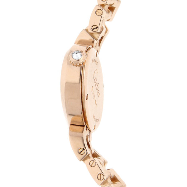 Reloj Cartier para dama modelo Delices en oro rosa 18 kilates.