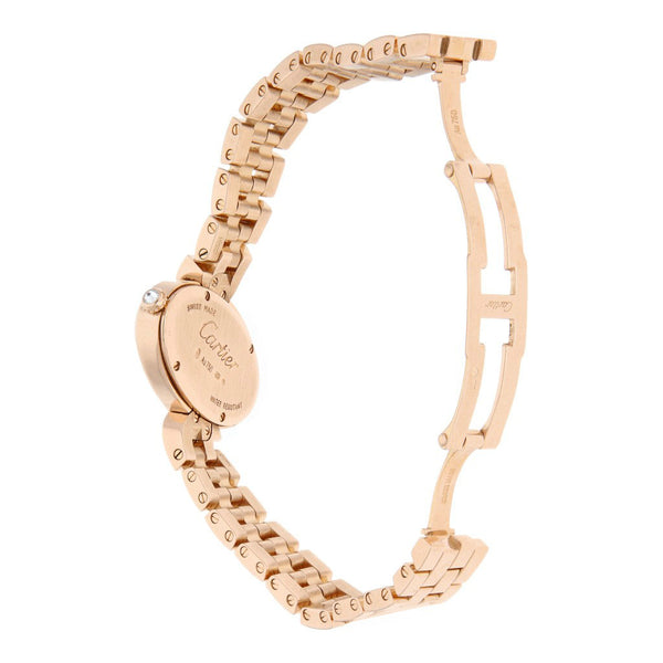 Reloj Cartier para dama modelo Delices en oro rosa 18 kilates.