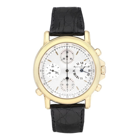 Reloj Ulysse Nardin para caballero modelo Berlin caja y broche en oro amarillo 18 kilates.