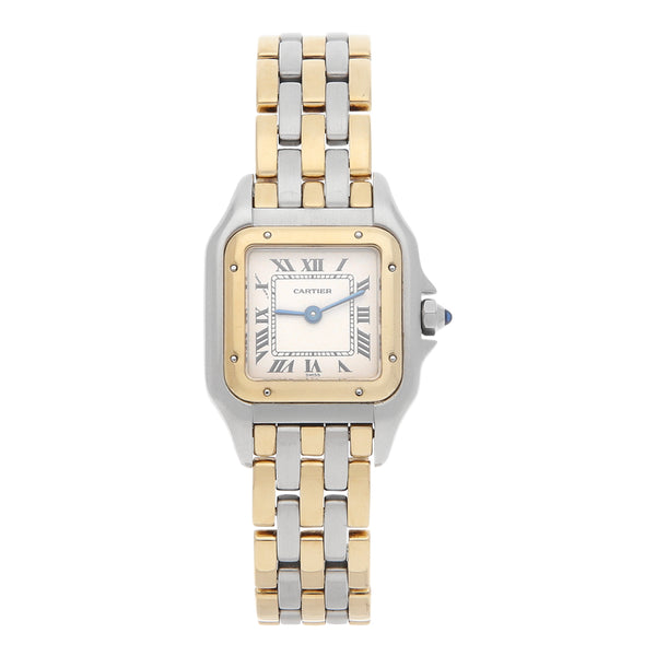 Reloj Cartier para dama modelo Panthère vistas en oro amarillo 18 kilates.