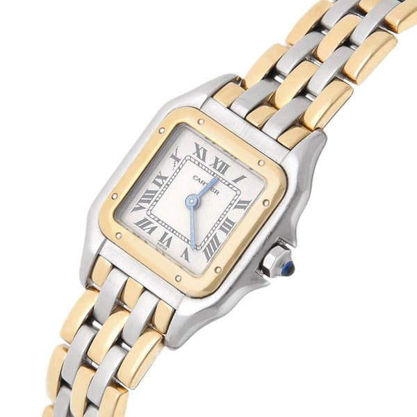 Reloj Cartier para dama modelo Panthère vistas en oro amarillo 18 kilates.