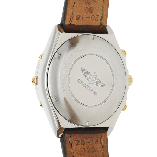 Reloj Breitling para caballero modelo Chronomat vistas oro amarillo 18 kilates.