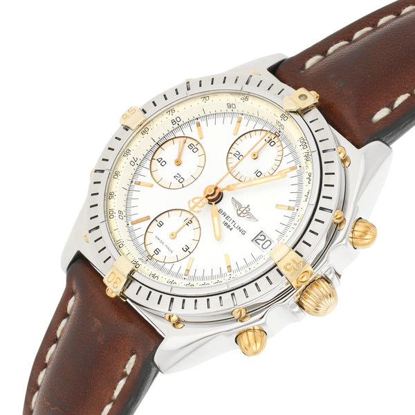 Reloj Breitling para caballero modelo Chronomat vistas oro amarillo 18 kilates.