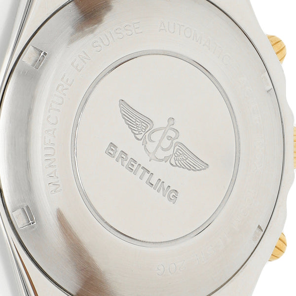 Reloj Breitling para caballero modelo Chronomat vistas oro amarillo 18 kilates.